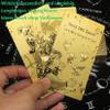 Jayiaine Tarot Cards Deck, with Guidebook Prophecy Discoloration Water Proof Cards, Fortune Teller Game Set for Family Reunion Beginners Expert Reader for Christmas Birthday, Gold view 2