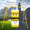 550lbs Swing Stand A Frame Heavy Duty, 71 Height Full Metal Frame,Anti-Rust and All Weather Resistance,Suit Saucer Swing Chair for Kids in Backyard,Outdoor,Playground (Yellow Frame only) view 4