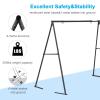 440lbs Swing Stand A Frame Heavy Duty, 71 Height Full Metal Swing Frame,Anti-Rust and All Weather Resistance,Suit Saucer Swing,Swing Chair for Kids in Backyard,Outdoor (Black Frame Without Swing) view 2