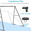 440lbs Swing Stand A Frame Heavy Duty, 71 Height Full Metal Swing Frame,Anti-Rust and All Weather Resistance,Suit Saucer Swing,Swing Chair for Kids in Backyard,Outdoor (Black Frame Without Swing) view 4