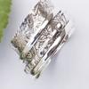 Sterling Silver Thick Wide Band, Spinner Ring, Chunky Fidget Meditation Ring, Silver Spinner Anxiety Rings, Band Spinner Ring By ISHU JEWELLER view 4