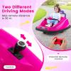 OLAKIDS Bumper Car for Toddlers, 12V Kids Electric Ride on Toy with Remote Control, Battery Powered Vehicle Racer for Baby, 360 Degree Spin Rotation, Colorful Flashing LED Lights, Music (Pink) view 4
