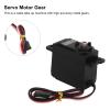 VBESTLIFE RC Servo Motor Gear, Metal Gears Alloy Sail Winch Anolog Servos for RC Ship Rope Machine view 2