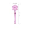 Kisangel Light up Snowflake Wand LED Glow Princess with Sound for Kid Pink Cosplay Costume Accessories, Birthday Party Supplies view 2
