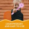 Kisangel Light up Snowflake Wand LED Glow Princess with Sound for Kid Pink Cosplay Costume Accessories, Birthday Party Supplies view 4