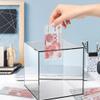 1pcs Clear Acrylic Money Bank Piggy Bank,Transparent Bank Money Saving Bank Jar Desktop Coin Container Adults Kids for Reuse,15 * 15 * 15CM view 4