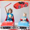 Sotiff Race Car Piata with Blindfold Bat Confetti, 16 x 5 x 7'' 3D Mexican Race Car Piata for Birthday Party Supplies, Exciting Party Games for Boy Girl Baby Shower Back to School Photo Booth Prop view 3