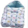 BlueQueen Blue Color Baby Quilt/Sleeping Bag Cum Carry Bag 64 * 41 cms | Unisex Infant Swaddle Blankets Soft Thick Fleece Knit Stroller Wraps Baby Accessory | Colour May Vary view 1