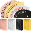 4 Decks Waterproof Playing Cards Plastic Poker Cards, Foil Poker Cards Novelty Poker Cards Waterproof Deck of Cards Tricks Tool Playing Card for Men Adults Family Game Party Birthday Party view 1
