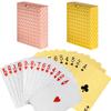 4 Decks Waterproof Playing Cards Plastic Poker Cards, Foil Poker Cards Novelty Poker Cards Waterproof Deck of Cards Tricks Tool Playing Card for Men Adults Family Game Party Birthday Party view 2