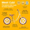 Retrospec Cub 2 Toddler 12" Balance Bike, 18 Months - 3 Years Old, No Pedal Beginner Kids Bicycle for Girls & Boys, Flat-Free Tires, Adjustable Seat, & Durable Frame view 3
