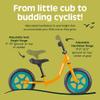 Retrospec Cub 2 Toddler 12" Balance Bike, 18 Months - 3 Years Old, No Pedal Beginner Kids Bicycle for Girls & Boys, Flat-Free Tires, Adjustable Seat, & Durable Frame view 2