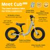 Retrospec Cub Plus Toddler Balance Bike for Boys & Girls Ages 18 Months - 4 Years with Adjustable Seat, Handlebars & V-Brake, Lightweight Frame, Air-Filled Tires view 2