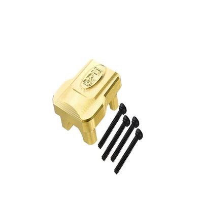 GPM Upgrades Brass Front/Rear Axle Cover for 1/18 4WD TRX4M Ford Bronco (97074-1) Rc Cars