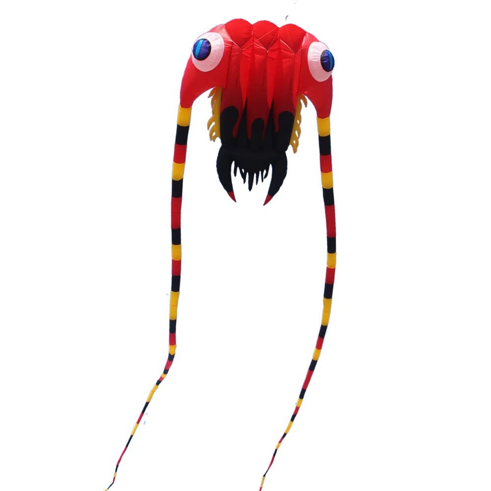 Soft Inflatable Large Red Trilobite Kite for Adults Easy to Fly Show Kites