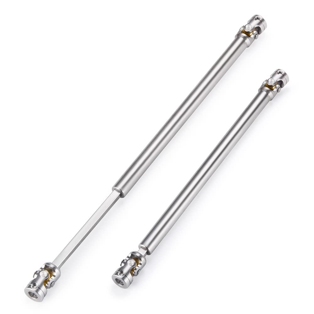 RC-Hub 1Pcs RC Driveshafts Metal Drive Shaft 45-50/47-57/55-67/60-80mm for 1:14 Tamiya Trailer Tractor Truck RC Crawler Car (150-190mm)