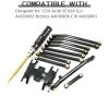 HOPLEX Aluminum High Clearance Chassis Links and Steering Links Set 1.27mm RC Screwdriver for 1/24 Axial SCX24 Bronco AXI00006 C10 AXI00001 Upgrade Parts(Black) view 2
