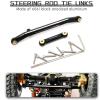HOPLEX Aluminum High Clearance Chassis Links and Steering Links Set 1.27mm RC Screwdriver for 1/24 Axial SCX24 Bronco AXI00006 C10 AXI00001 Upgrade Parts(Black) view 3
