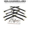 HOPLEX Aluminum High Clearance Chassis Links and Steering Links Set 1.27mm RC Screwdriver for 1/24 Axial SCX24 Bronco AXI00006 C10 AXI00001 Upgrade Parts(Black) view 4