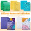 5 Pcs Marble Maze Mat Sensory Fidget Stress Relief Toys,Sensory Mat Anxiety Calming Toys,Tactile Sensory Toys for Kids Adults Teens Autism with Special Needs School Classroom Home Supplies,2 Sizes view 3