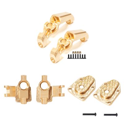 UTB18 Brass Counter Weight Axle Housing for Axial RC Crawler 1/18 UTB18 Capra Unlimited Trail Buggy RTR Upgrade Part (Front Axle 3in1)