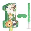 Wild One Piata Number 1 Pull String Mini Piata with Blindfold Bat Confetti Wild One 1st Birthday Party Decorations Safari Jungle Party Supplies 16.1 x 10.9 x 2.76 Inch view 1