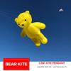 Soft Inflatable Bear Kite Line Laundry for Adults Yellow Animal Bear Show Kite Pendant view 4