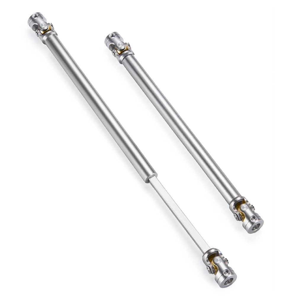 RC-Hub 1Pcs RC Driveshafts Metal Drive Shaft 45-50/47-57/55-67/60-80mm for 1:14 Tamiya Trailer Tractor Truck RC Crawler Car (140-180mm)