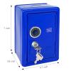 Kids' Safe Piggy Bank, Metal Safe with Key, Money Saving Box for Children, Boys Girls Best Giftoney Banks (Blue, One Size) view 2