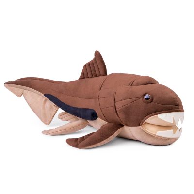 ZHONGXIN MADE Dunkleosteus Plush Toy - Realistic 24" Dunkleosteus Stuffed Animal, Soft Ocean Sea Creatures Plush Toy Gift Collection for Kids