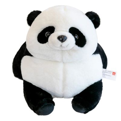 ARELUX Cute Panda Plush Stuffed Animals Pillow:Soft Panda Plushie Toys Fat Hugging Plush Dolls Bedtime Kawaii Sleeping Plushie Home Decor Gifts for Girls Boys Kids Friend Birthday Christmas 10in