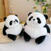 ARELUX Cute Panda Plush Stuffed Animals Pillow:Soft Panda Plushie Toys Fat Hugging Plush Dolls Bedtime Kawaii Sleeping Plushie Home Decor Gifts for Girls Boys Kids Friend Birthday Christmas 10in view 3