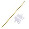 Portable Magic Wand,Gold Magic Cane Metal Appearing Cane with Free Gloves,Magic Pocket Staff Magic Telescopic Tricks for Professional Magician Stage,Retractable Expandable Cane Pop Out Wands,150CM view 1