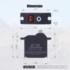 AGFRC B24CLM 6KG HV Waterproof Coreless 1/16 Scale RC Steering Servo and HSS16AG 25T Metal Servo Horn view 4
