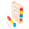 Adena Montessori Toys Count Slide Cylinder Chute Baby Push Toys Red,Blue and Yellow Cylinder Gift for 12-18 Months Toddlers view 1