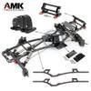 Carbon Fiber LCG Chassis Kit, RC Frame Chassis Kit for 1/10 RC Rock Crawle, Lightweight Thickened Cheater Rigs Frame Rails for 1/10 RC Rock Crawler Axial SCX10 view 3