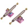 RACOFSB Fingerboard Trucks with Upgraded Urethane Bushings and Pivot Cup,34mm 32mm Width,Normal Kingpin (Pink, 34mm) view 1