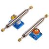 RACOFSB Fingerboard Trucks with Upgraded Urethane Bushings and Pivot Cup,34mm 32mm Width,Normal Kingpin (Blue, 34mm) view 1