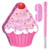 Harrycle Cupcake Birthday Piata Donut Cake Piata with Stick Blindfold for Birthday Party Shower Supplies(Cupcake) view 1