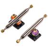 RACOFSB Fingerboard Trucks with Upgraded Urethane Bushings and Pivot Cup,34mm 32mm Width,Normal Kingpin (Black, 34mm) view 1