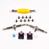 RACOFSB Fingerboard Trucks with Upgraded Urethane Bushings and Pivot Cup,34mm 32mm Width,Normal Kingpin (Black, 34mm) view 4