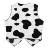 Aislor Kids Girls Cowboy Costumes Sleeveless Cow Printed Flannel Waistcoat Open Front Tops Halloween Party Black&White 2 Years view 2