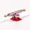 RACOFSB Fingerboard Trucks with Upgraded Urethane Bushings and Pivot Cup,34mm 32mm Width,Normal Kingpin (Red, 32mm) view 2