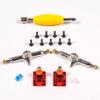 RACOFSB Fingerboard Trucks with Upgraded Urethane Bushings and Pivot Cup,34mm 32mm Width,Normal Kingpin (Red, 32mm) view 4