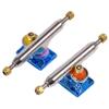 RACOFSB Fingerboard Trucks with Upgraded Urethane Bushings and Pivot Cup,34mm 32mm Width,Normal Kingpin (Blue, 32mm) view 1