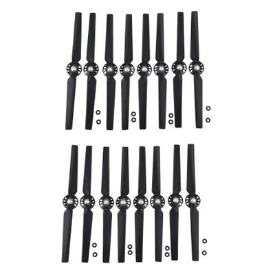 Frobea 16Pcs Propeller for Yuneec Q500 Typhoon 4K Camera Drone Spare Parts Quick Release Props(Black)