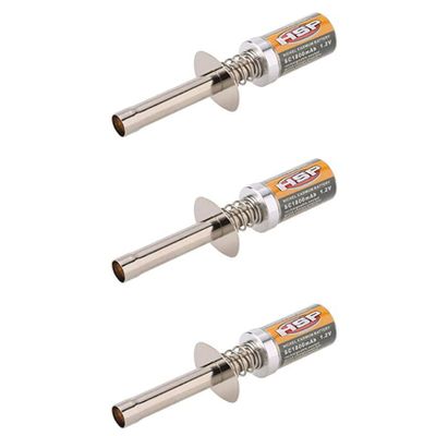 Frobea 3X 80101 1800MAh 1.2V Glow Plug Igniter Suitable for RC Car 1/8 1/10 80101 Rechargeable Glow Igniter-Not Charger