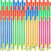 Sotiff 48 Pieces 22.4 Inch Crayon Water Guns Water Tube Squirters, Suction Gun Shooter Beach Pool Toys Squirt Squirters for Summer Game Party Favors view 1