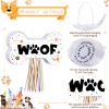 Sotiff Dog Piata Set Include Paw Print Piata Stick Bat Blindfold Mask Puppy Party Decor for Let's Woof Birthday Party Game Decor Supplies(Dog Bone) view 3