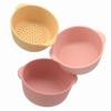 Inspire My Play - 3 x Nesting Bowls and Sieve - Perfect for Sensory PlayTray - Sensory Bin Accessories - Special Education Classroom Supplies - Montessori Education Toys - Coral view 1